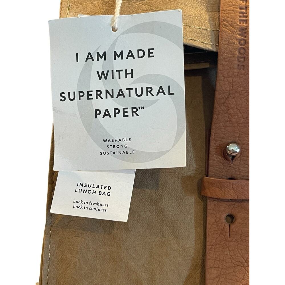 Out of the Woods Paper Sac Lunch Sahara Insulated Supernatural Paper Bag NEW - Picture 2 of 10
